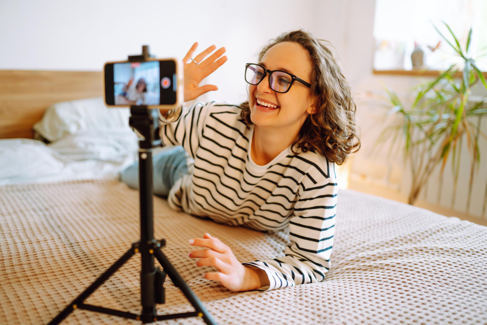 Profesjonalna videomodelka w studio DCView